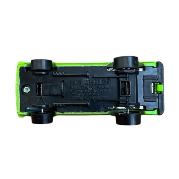 Vintage Hot Wheels 1975 Poison Pinto Green Chrome Interior BW Hong Kong - Picture 5 of 5